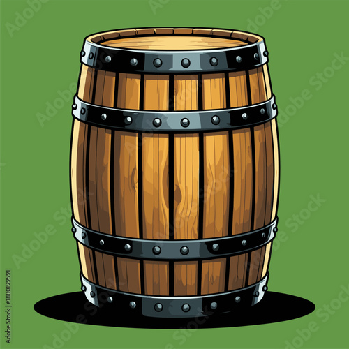 liquor barrel vector image