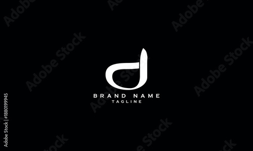 CD DC C AND D Abstract initial monogram letter alphabet logo design