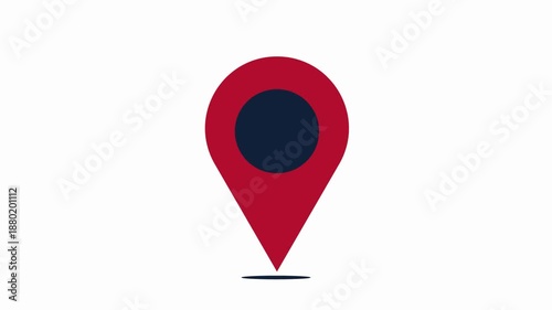 map pin   icon animation simple flat