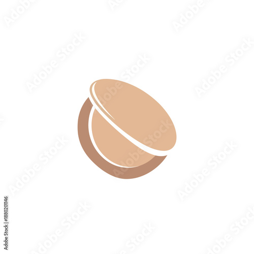 Compact Powder Makeup Product for Beauty and Cosmetics.