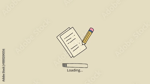 Efficiently Loading New Content for Document Editing and Writing Tasks, Illustrating Creative Process and Data Progress