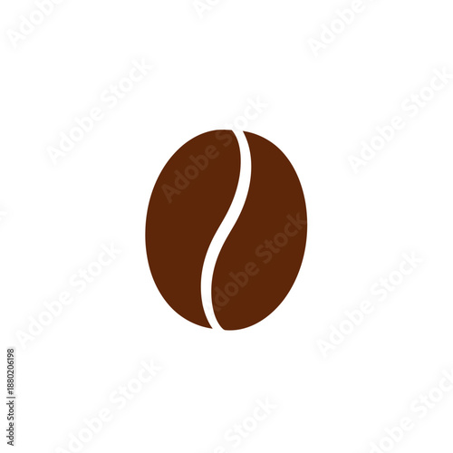 Coffee bean illustration representing the essence of a morning beverage.