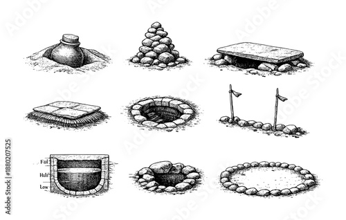 Ancient burial sites: variations in tomb and grave designs across cultures