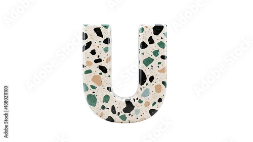 Terrazzo Letter U