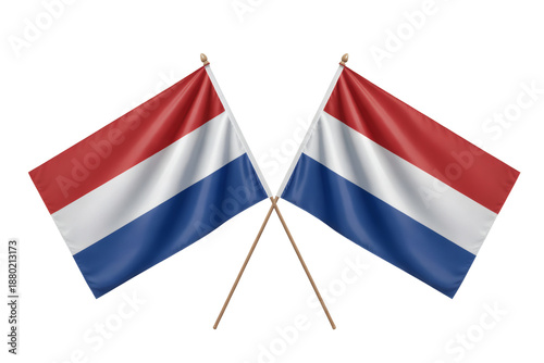Free Download Show your national pride with these crossed flags of the Netherlands, perfect for events, celebrations, or design elements - GFXLoad