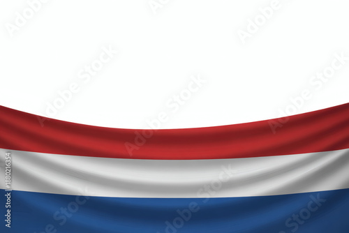 Free Download Dutch flag waving proudly, a symbol of national pride and patriotism, perfect for cultural events or design projects - GFXLoad