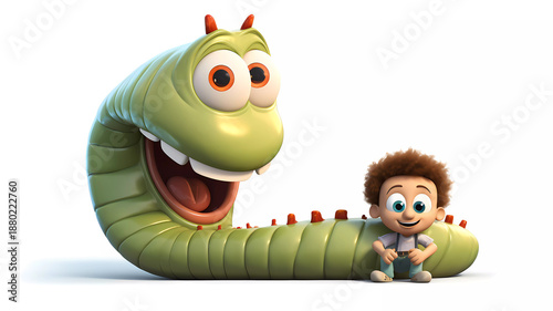 Happy Yellow Caterpillar Family
