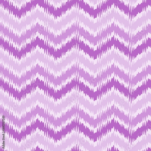 Abstract seamless chevron/zigzag pattern in shades of purple and lavender, featuring a blurry, textured ikat style.