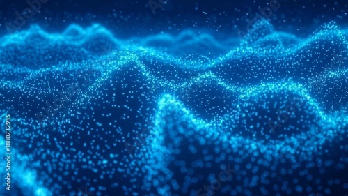 abstract blue background with particles