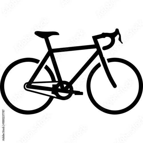 Minimalist Bike Design Illustration