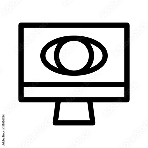 Computer Vision Icon Vector Symbol Design Illustration