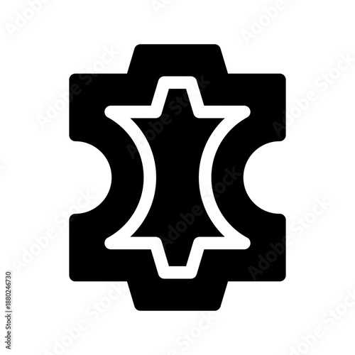 Leather Icon Vector Symbol Design Illustration