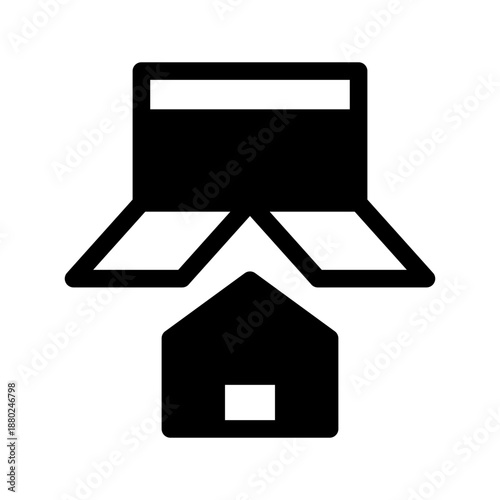 Free Download Moving House Icon Vector Symbol Design Illustration - GFXLoad