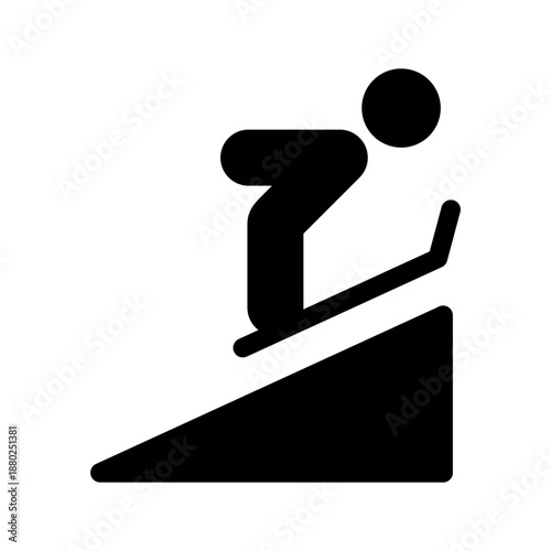 Bilde på lerret Nordic Combined Icon Vector Symbol Design Illustration