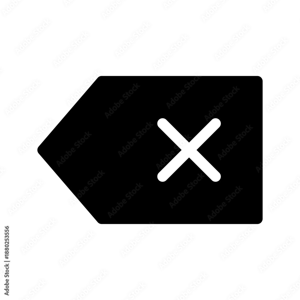 Obraz premium Backspace Icon Vector Symbol Design Illustration