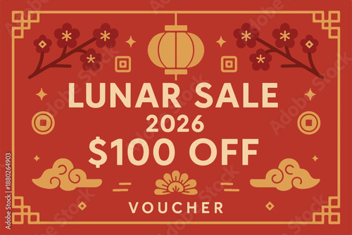  lunar sale 2026 vector poster 10