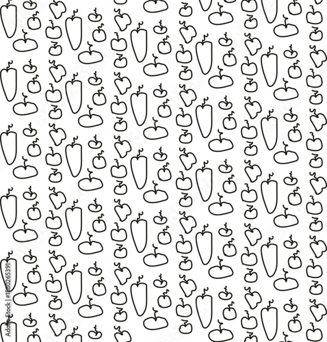 Fruits and vegetables with protruding branches or stems.