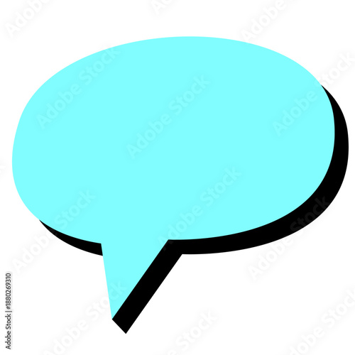 Bubble Chat Retro Graphic Illustration