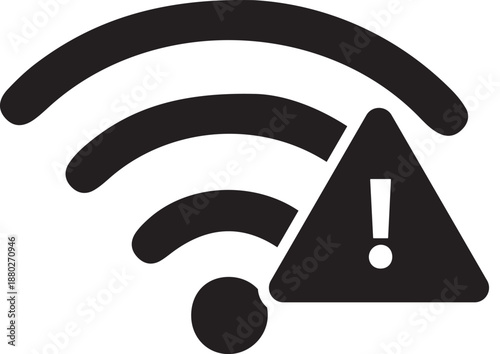 Wi-Fi Signal Warning Icon