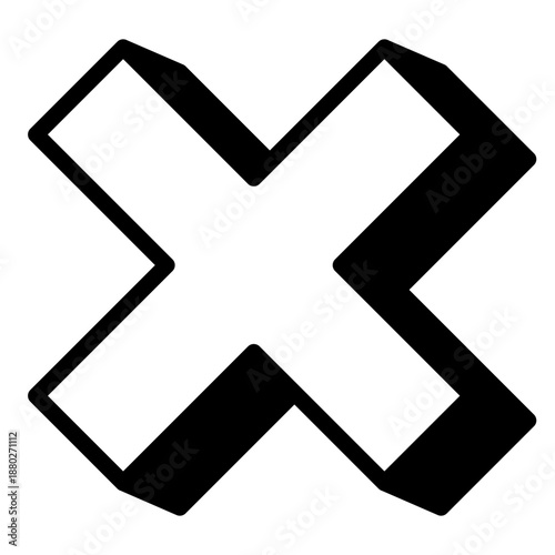 Cross X sign symbol icon