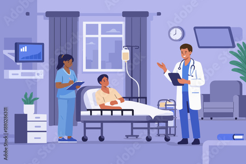 Hospital Room With Doctor