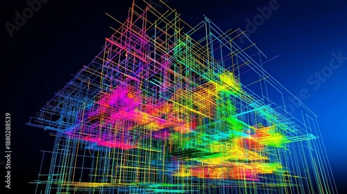 Revolutionary scaffolding illustrating the evolution of structural frameworks.