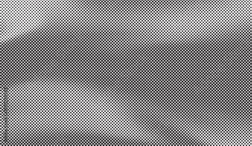 Abstract black and white dotted halftone gradient texture vector background