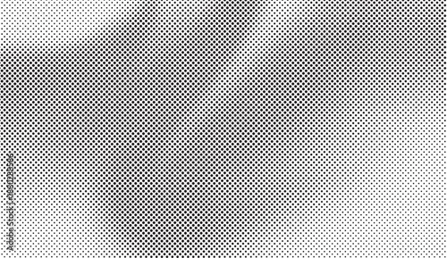 Abstract digital wave of particles pixel wave halftone effect with vintage aged newspaper texture vector background