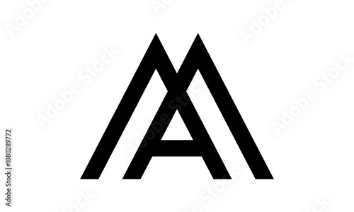 Abstract Letter A Logo Design