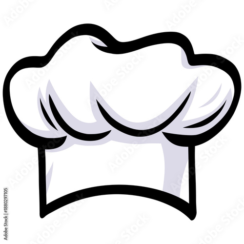 Chef Hat Cap Headwear Illustration Vector Icon