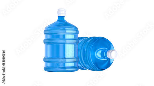 3D Large Plastic Water Gallon Bottle