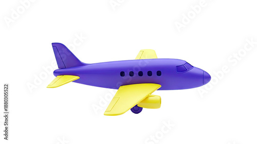 Wallpaper Mural Purple and Yellow Toy Airplane Torontodigital.ca