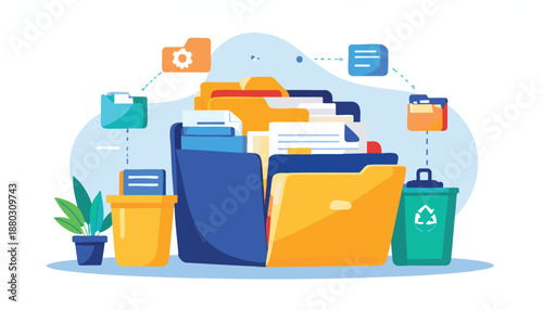 vector Digital Page Organization and File Management System