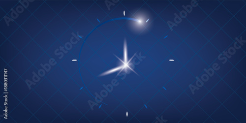 The background of watch display technology. Used to show time and measure time. Focuses on dark blue. Suitable for use as a monitor.