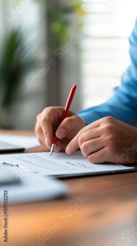 Focused man engrossed in writing on paper capturing thoughts and ideas with pen man diligently writing recording thoughts and ideas on paper with a pen.