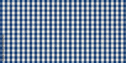 Dark blue gingham fabric with small white squares