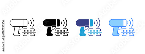 Barcode Scanner  icon set multiple style collection