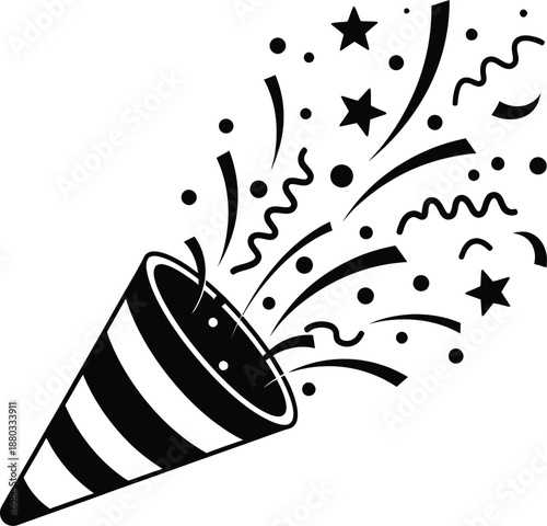 Black butterfly silhouette with white outline