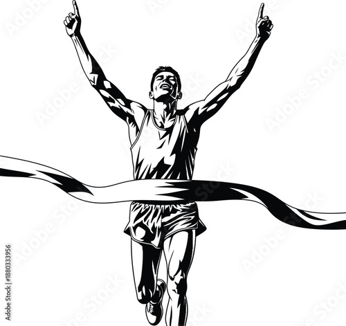 Athletes in motion silhouette of javelin throwers in action