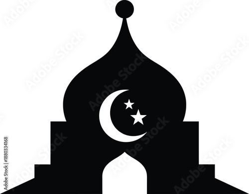 Parachutist descending with open parachute