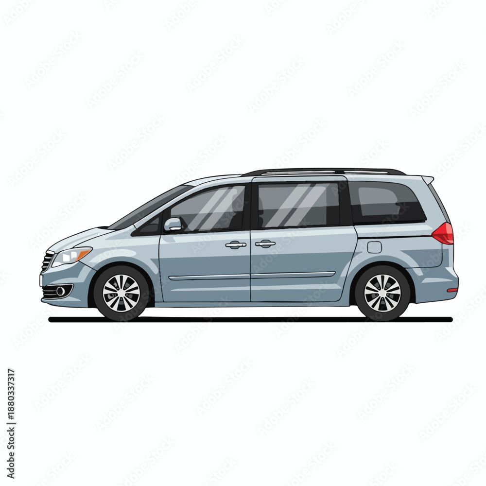 Obraz premium Family Minivan Vector Illustration