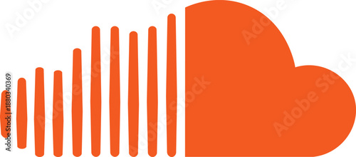 Abstract Cloud Audio Wave Logo