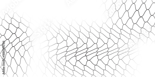 Black net sport style on white background. Seamless pattern for sportswear or soccer goal, volleyball net, basketball hoop, badminton