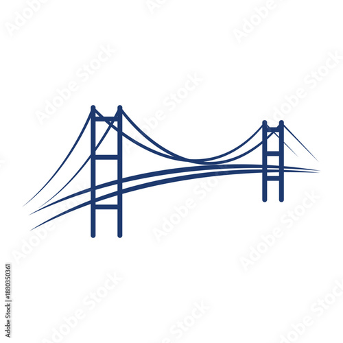 Bridge Icon logo Illustration