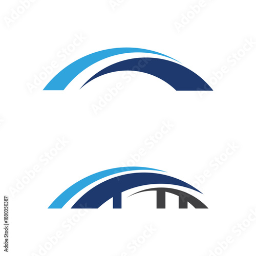 Bridge Icon logo Illustration