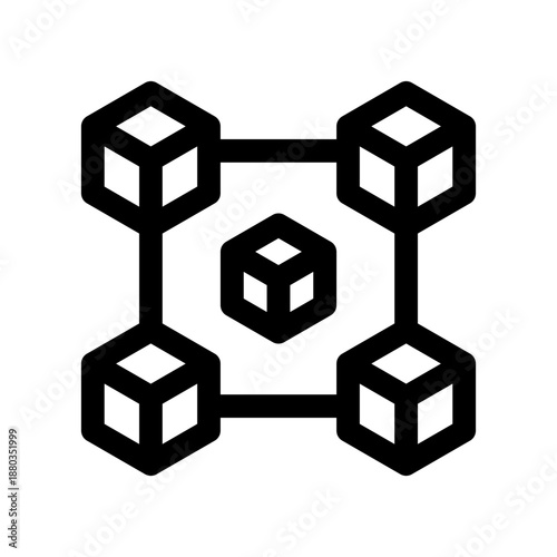 Blockchain Network Icon