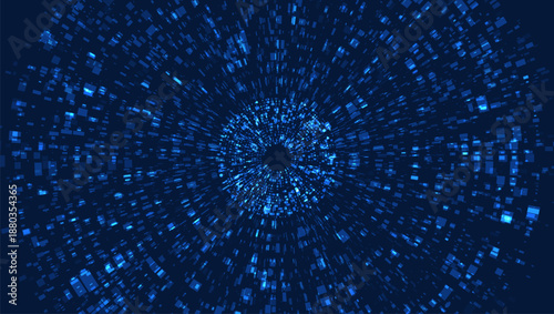 Abstract digital technology background. Big data, technology, data transfer