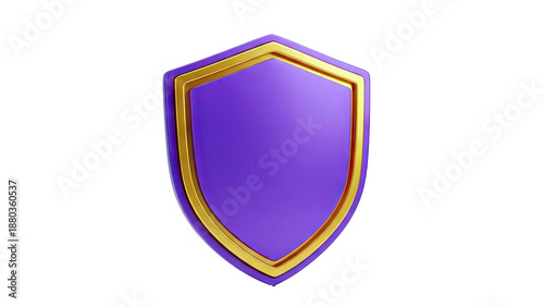 Free Download Purple and Gold Shield Icon - GFXLoad