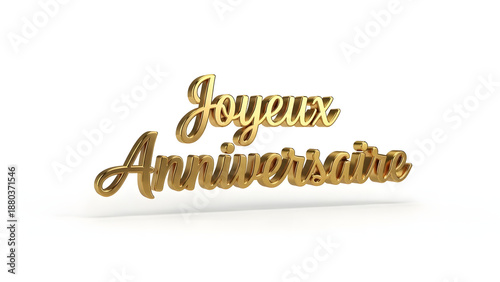 Joyeux Anniversaire Golden Text
