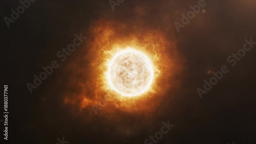 Supernova Explosion in Deep Space Cosmic Event.